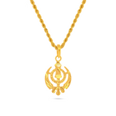 22K Gold Luxurious Khanda Pendant